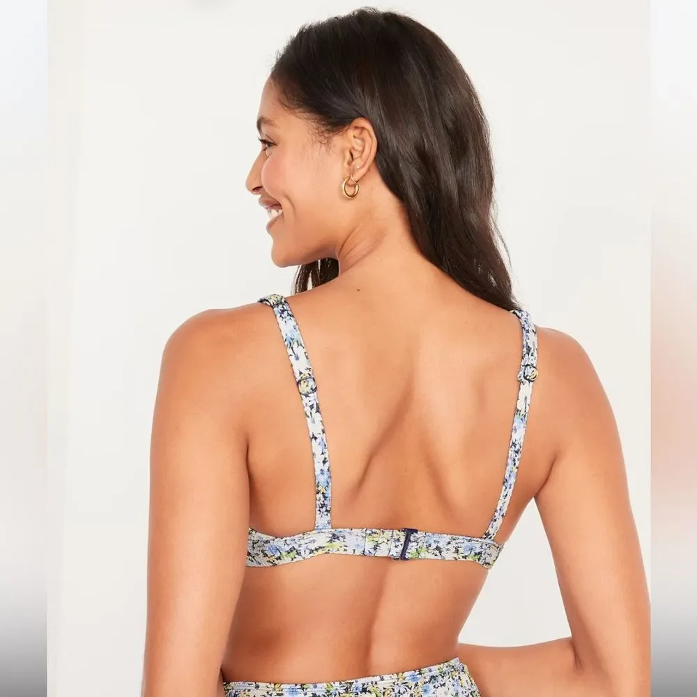 Brand me with Tags Old Navy‎ Piqué Classic Plunge Triangle Bikini Swim Top XL